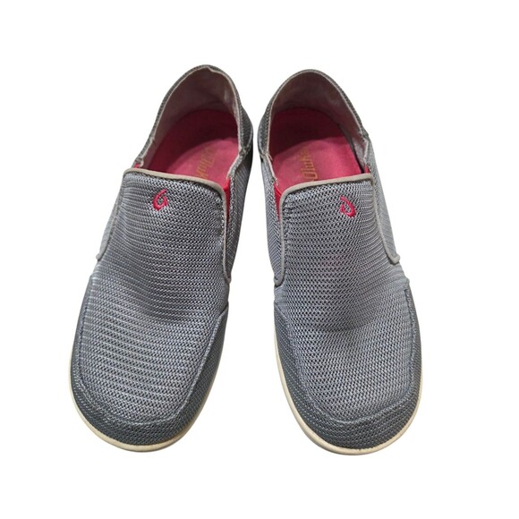 OluKai Nohea Mesh Slip On Gray Girls 5 Casual Comfort Round Toe Low Top S1 - Picture 1 of 9